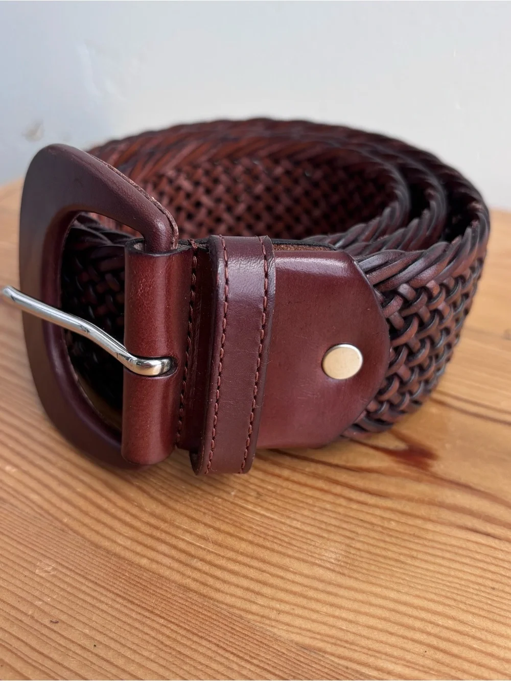 Ralph Lauren Leather Braided Belt Sz S